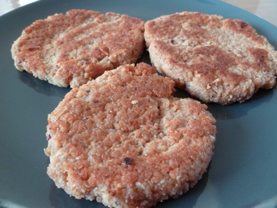 Galettes tofu avoine