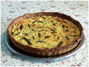 Quiches aux asperges