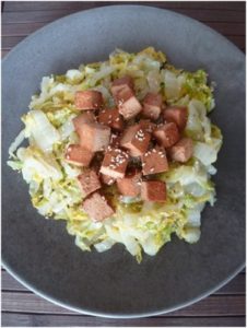 Recette du chou chinois au tofu et au sésame - www.recettes ...