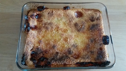 Clafoutis végétal aux cerises cuit