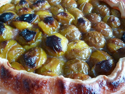 Tarte feuilletée aux prunes et aux spéculoos 