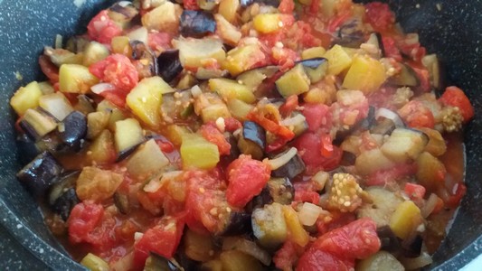 Ratatouille cuisson