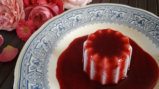 Panna cotta avec coulis