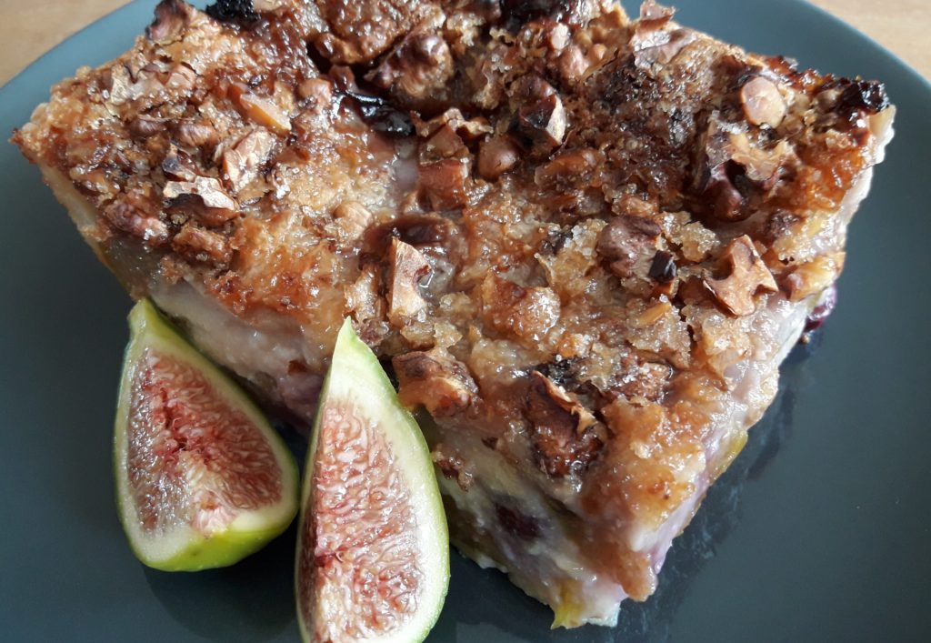 Clafoutis aux figues et aux raisins